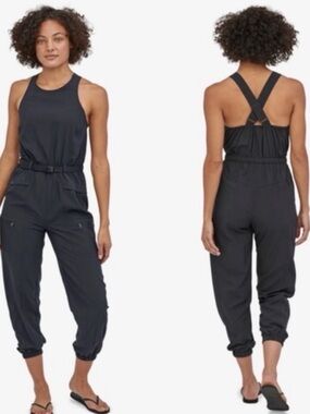 Patagonia Fleetwith Belted Jumpsuit Black Size XL